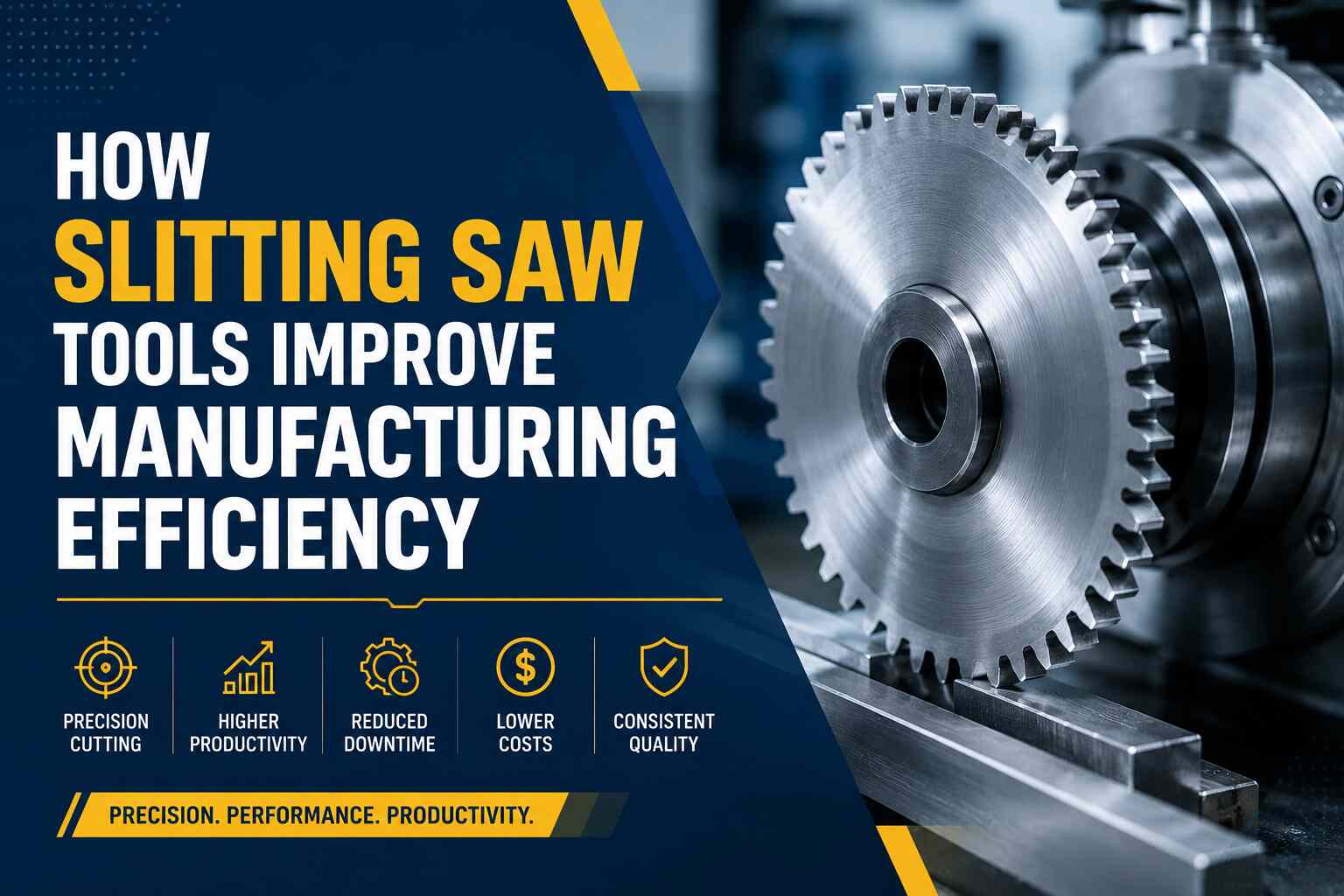 How Slitting Saw Tools Improve Manufacturing Efficiency