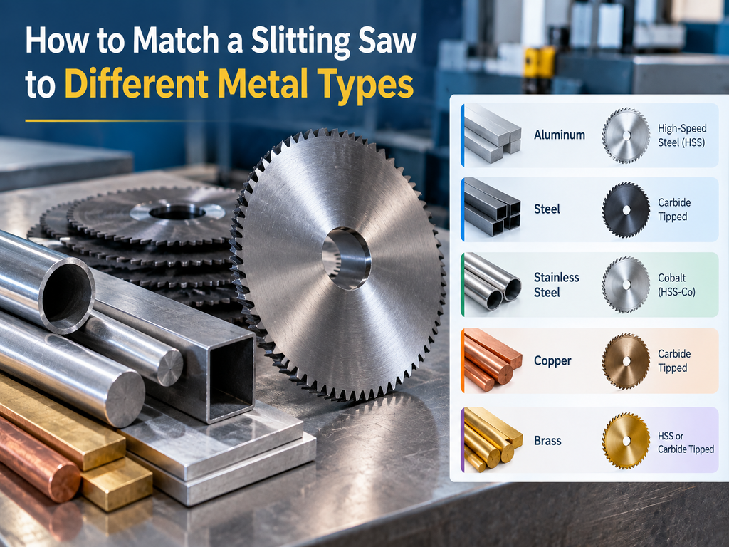 How to Match a Slitting Saw to Different Metal Types